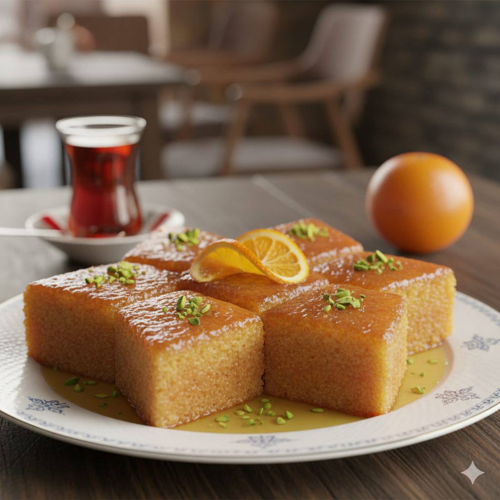 Revani (orange semolina cake)