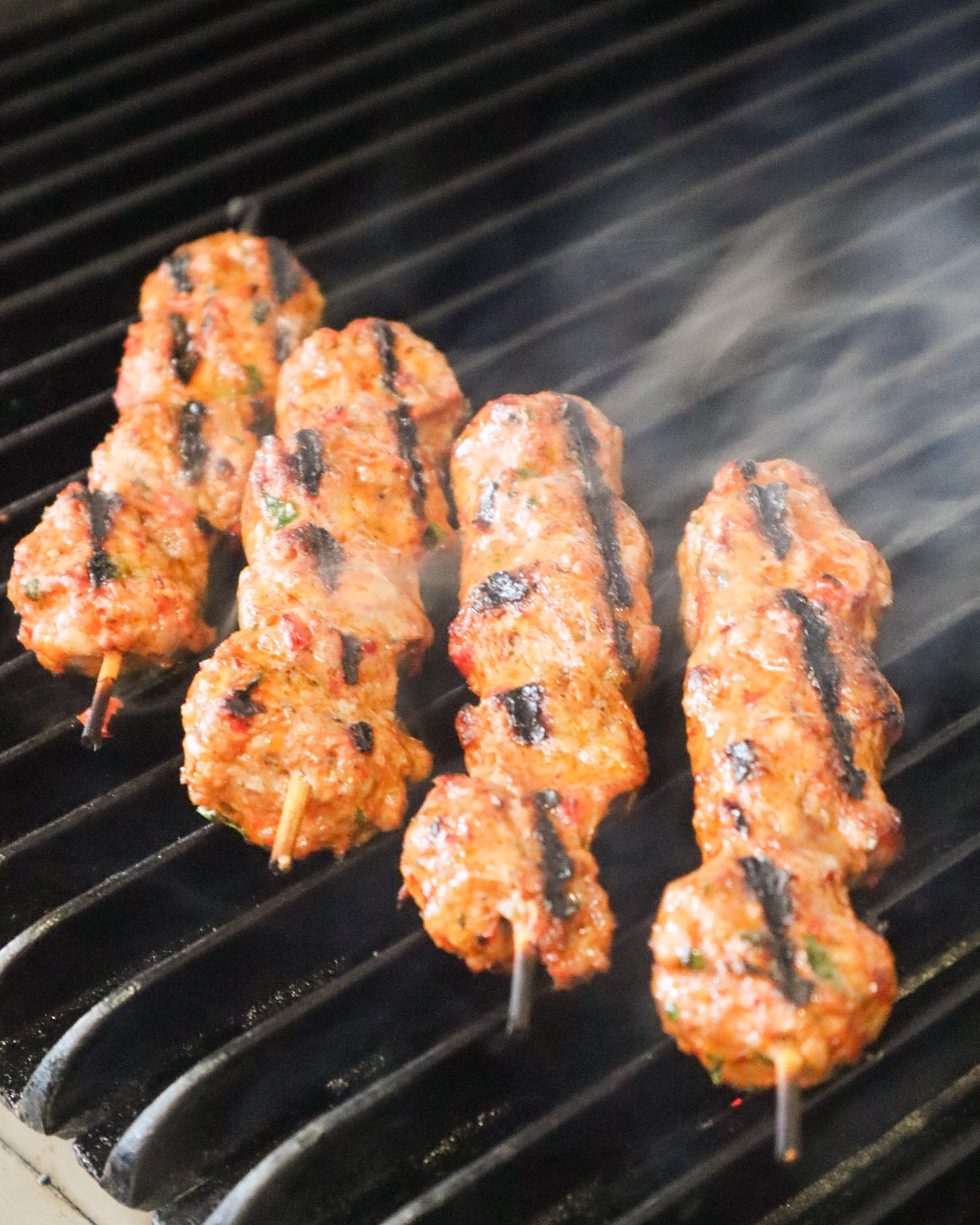 Authentic Turkish kebabs - grilled kofte and lamb skewers with rice at Weston Turkish Cuisine Canberra